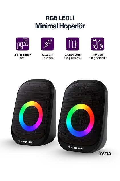 SPRANGE COMPUTER SPEAKER RGB
