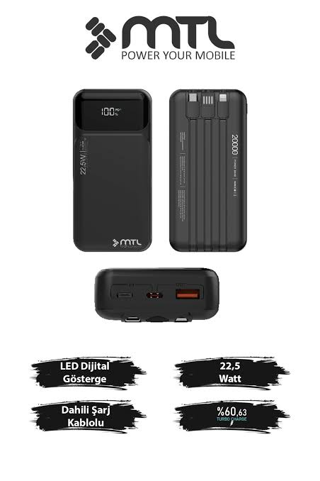 MTL PD 20000MAH POWER BANK