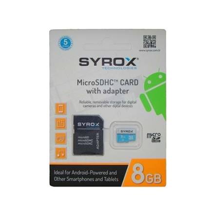 SYROX MicroSDHC Card 8 GB 