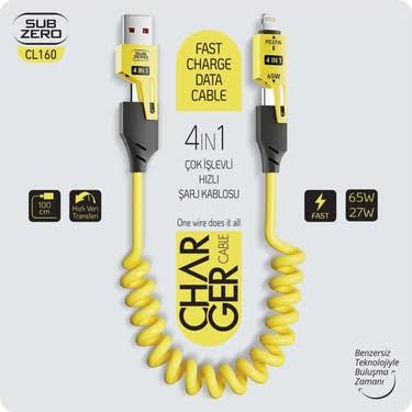 SUB ZERO FAST CHARGE DATA CABLE 4 IN 1 HIZLI KABLO 