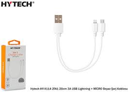 HYTECH 2 İN 1CHARGE CABLE ŞARJ KABLOSU 